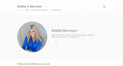 Desktop Screenshot of debbiemorrison.net